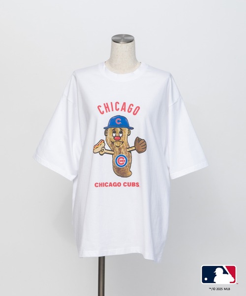 WCJ(ダブルシージェイ)の「MLB TEE(Tシャツ/カットソー・レディース・チャコール/ホワイト/ホワイト系その他/ブルー・FREE)」の2枚目の写真
