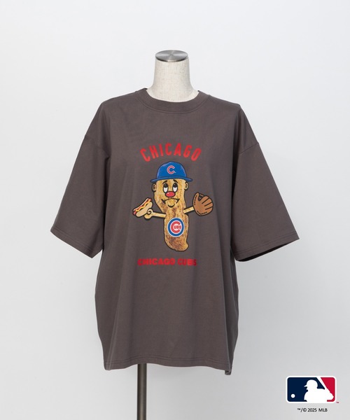 WCJ(ダブルシージェイ)の「MLB TEE(Tシャツ/カットソー・レディース・チャコール/ホワイト/ホワイト系その他/ブルー・FREE)」の3枚目の写真