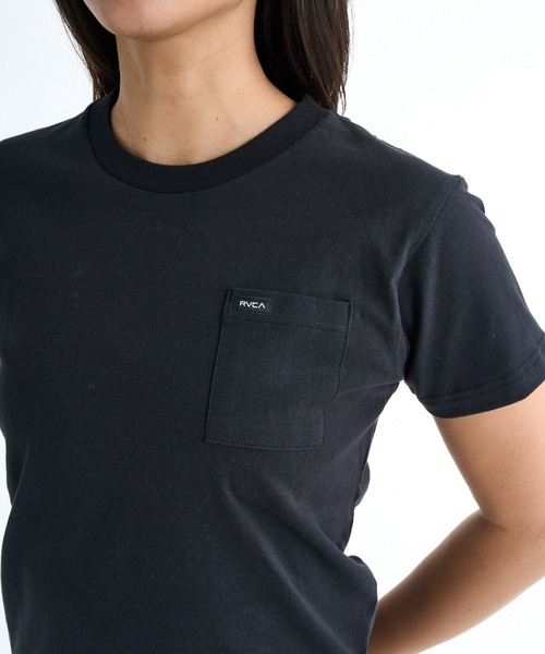 RVCA（ルーカ）の「RVCA レディース FLOWER RVCA BABY TEE Tシャツ 【2025年春夏モデル】/ルーカバックプリント半袖Tシャツ（Tシャツ/カットソー・レディース・ブラック/ホワイト/ピンク系その他・LARGE/MEDIUM/SMALL）」の8枚目の写真