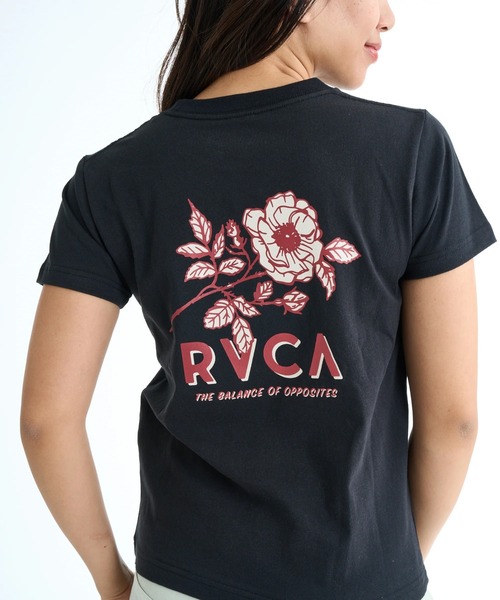 RVCA（ルーカ）の「RVCA レディース FLOWER RVCA BABY TEE Tシャツ 【2025年春夏モデル】/ルーカバックプリント半袖Tシャツ（Tシャツ/カットソー・レディース・ブラック/ホワイト/ピンク系その他・LARGE/MEDIUM/SMALL）」の9枚目の写真