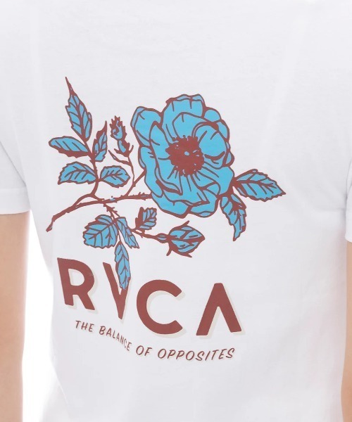 RVCA（ルーカ）の「RVCA レディース FLOWER RVCA BABY TEE Tシャツ 【2025年春夏モデル】/ルーカバックプリント半袖Tシャツ（Tシャツ/カットソー・レディース・ブラック/ホワイト/ピンク系その他・LARGE/MEDIUM/SMALL）」の6枚目の写真