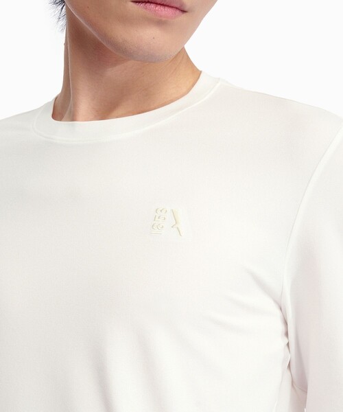 AIGLE(エーグル)の「吸水速乾 UVカット プライムフレックス ロングスリーブTシャツ(Tシャツ/カットソー・メンズ・ホワイト/ダークブルー・S/M/L/XL)」の8枚目の写真