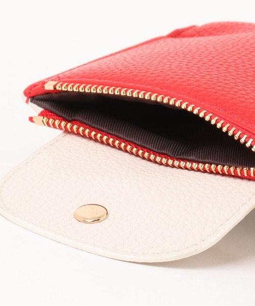 セール】二つ折りバイカラーミニウォレット（財布）｜SOLLON