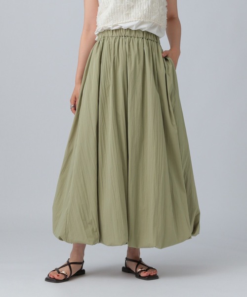 LEPSIM（レプシィム）の「バルーンスカート2　450764（スカート・レディース・アイボリー/ブラック/セージグリーン・FREE）」の3枚目の写真