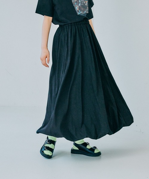 LEPSIM（レプシィム）の「バルーンスカート2　450764（スカート・レディース・アイボリー/ブラック/セージグリーン・FREE）」の21枚目の写真
