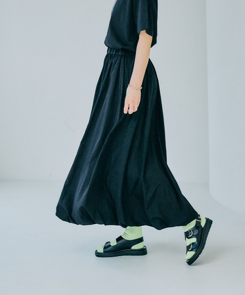 LEPSIM（レプシィム）の「バルーンスカート2　450764（スカート・レディース・アイボリー/ブラック/セージグリーン・FREE）」の22枚目の写真