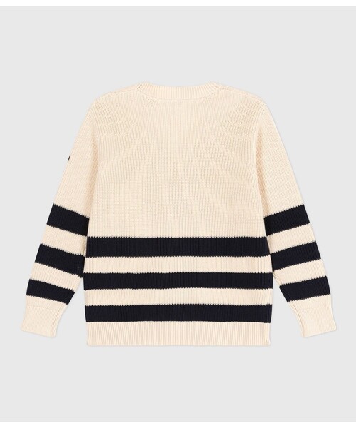 PETIT BATEAU(プチバトー)の「コットンニットカーディガン(カーディガン/ボレロ・レディース・ホワイト×ネイビー・XX-SMALL/X-SMALL/SMALL/MEDIUM/LARGE)」の6枚目の写真