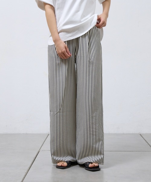 COLONY 2139(コロニートゥーワンスリーナイン)の「ストライプイージーパンツ(その他パンツ・レディース・ブラック/ネイビー・SMALL/MEDIUM)」の15枚目の写真