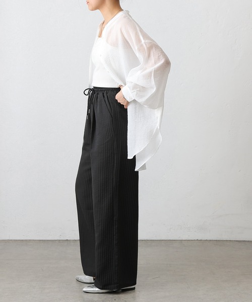 COLONY 2139(コロニートゥーワンスリーナイン)の「ストライプイージーパンツ(その他パンツ・レディース・ブラック/ネイビー・SMALL/MEDIUM)」の19枚目の写真