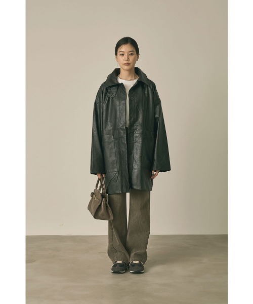 marjour（マージュール）の「FAKE LEATHER OVER JACKET（その他アウター・レディース・イエロー系その他/ブラック・MEDIUM）」の17枚目の写真