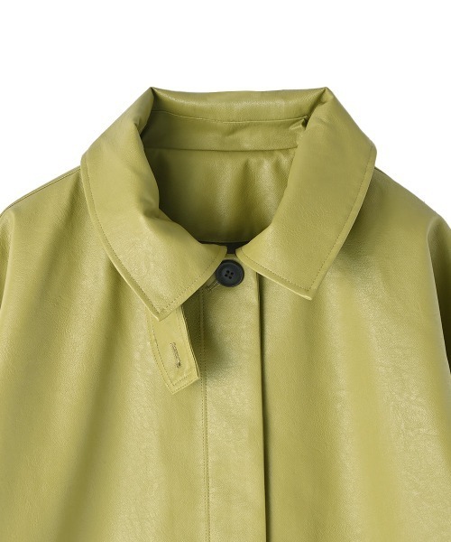 marjour（マージュール）の「FAKE LEATHER OVER JACKET（その他アウター・レディース・イエロー系その他/ブラック・MEDIUM）」の9枚目の写真