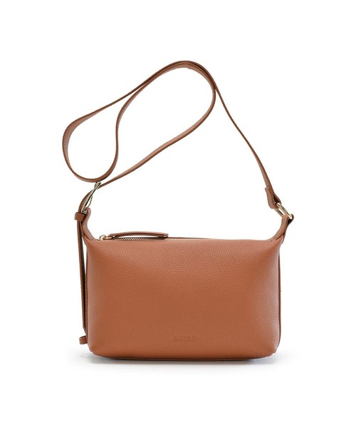 【BARCOS/バルコス】金具デザインシュリンクレザーポシェット