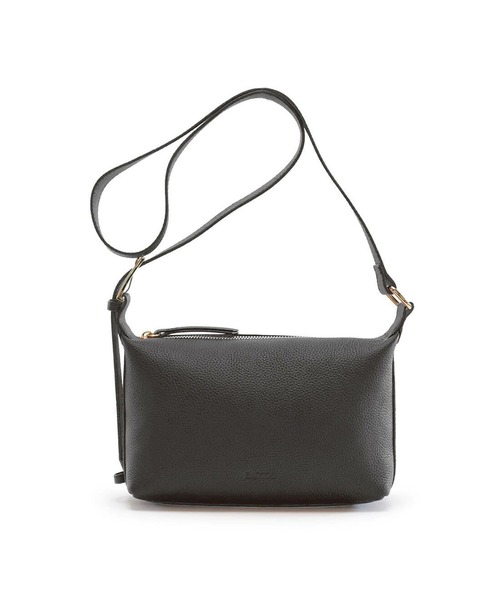 【BARCOS/バルコス】金具デザインシュリンクレザーポシェット