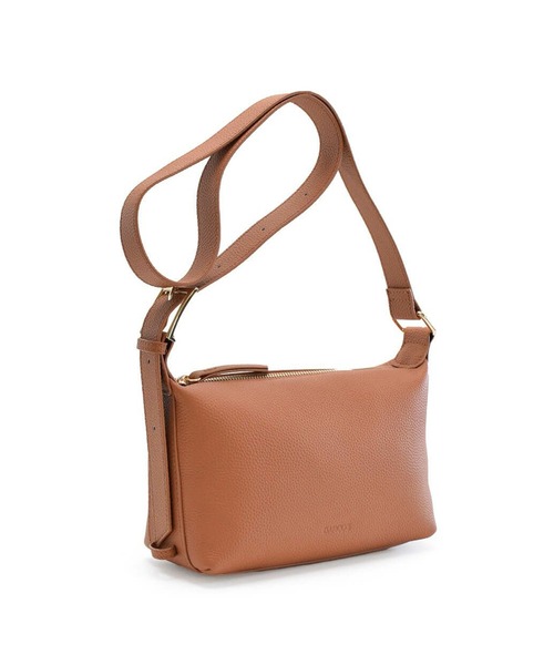 【BARCOS/バルコス】金具デザインシュリンクレザーポシェット