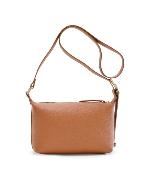 【BARCOS/バルコス】金具デザインシュリンクレザーポシェット