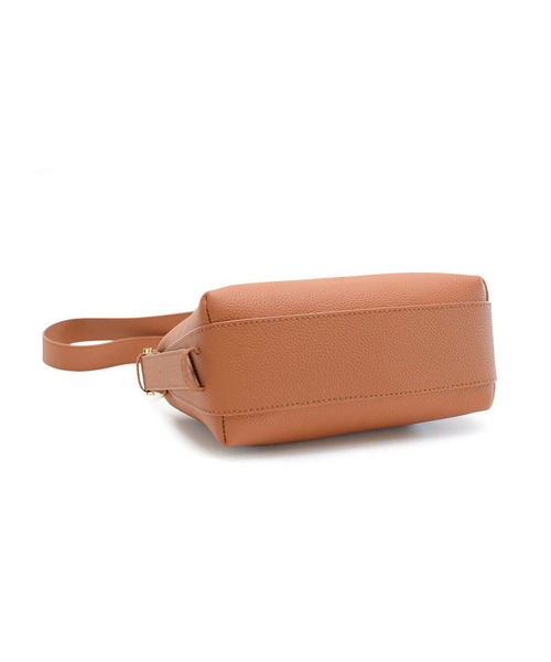 【BARCOS/バルコス】金具デザインシュリンクレザーポシェット