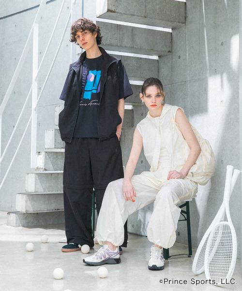 SENSE OF PLACE by URBAN RESEARCH（センスオブプレイスバイアーバンリサーチ）の「『別注』prince　2WAYトラックパンツ（その他パンツ・メンズ・ライトベージュ/ブラック・LARGE/MEDIUM）」の16枚目の写真