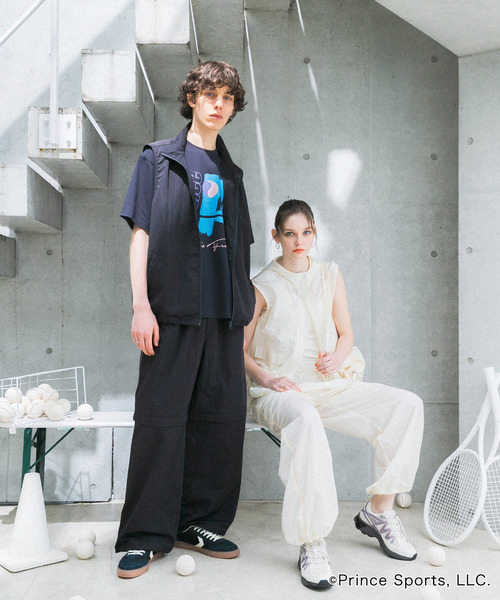 SENSE OF PLACE by URBAN RESEARCH（センスオブプレイスバイアーバンリサーチ）の「『別注』prince　2WAYトラックパンツ（その他パンツ・メンズ・ライトベージュ/ブラック・LARGE/MEDIUM）」の15枚目の写真