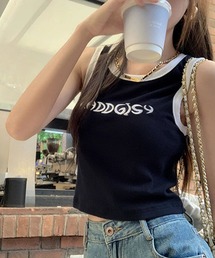 HALEY PESCA/Y2Kシンプルロゴ スリムタンクトップ