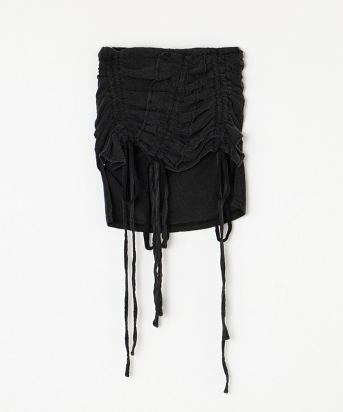 BEEDEN（ビーデン）の「GATHER RIBBON TUBE TOP（チューブトップ・レディース・ブラック/ブルー・FREE）」の18枚目の写真