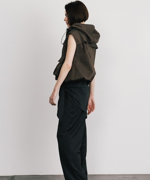 CREDONA（クレドナ）の「UTILITY ZIP FISCHER VEST/ユーティリティジップフィッシャーベスト（ベスト・レディース・ブラウン/ホワイト・FREE）」の15枚目の写真