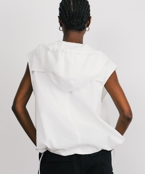 CREDONA（クレドナ）の「UTILITY ZIP FISCHER VEST/ユーティリティジップフィッシャーベスト（ベスト・レディース・ブラウン/ホワイト・FREE）」の18枚目の写真