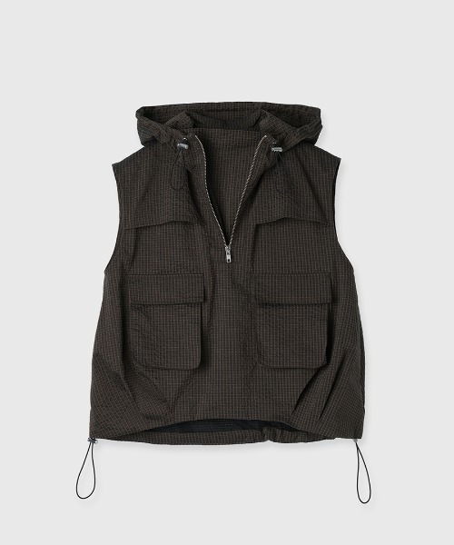 セール】UTILITY ZIP FISCHER VEST/ユーティリティジップ