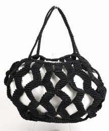 UNBILLION | アフリカンスクエアー AFRICANSQUARE / ナイロンバッグ ジグザグ編み 2本ハンドル(トートバッグ)