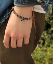 amp japan（アンプジャパン）の「Round Tiger eye Bracelet(ラウンド タイガーアイ ビーズ ブレスレット)（ブレスレット）」