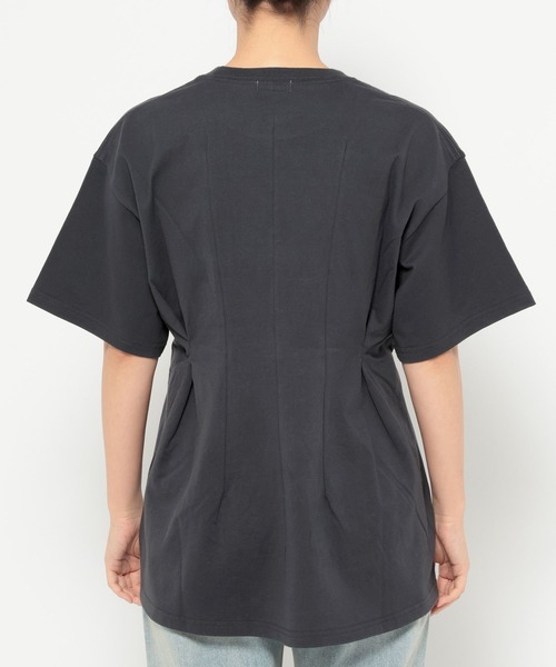 LOWRYS FARM（ローリーズファーム）の「リメイクタックロゴＴＥＥ　 326750（Tシャツ/カットソー・レディース・アイボリー/グレー/チャコールグレー・FREE）」の11枚目の写真