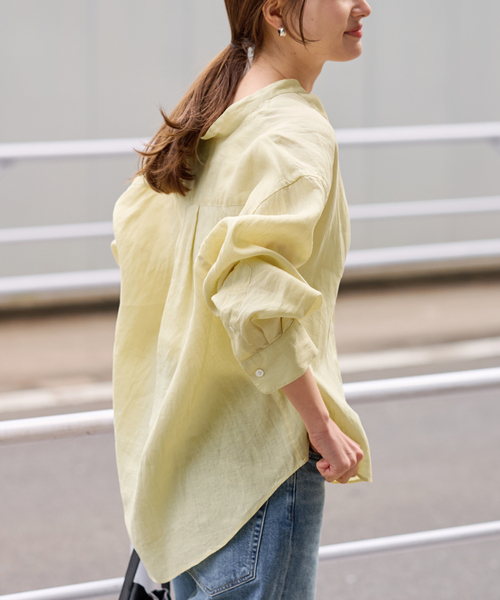 ≪追加≫フレンチリネンバンドカラー3（シャツ/ブラウス