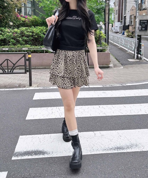 INGNI（イング）の「レオパードフリルスカパン（スカート・レディース・アイボリー・FREE）」の7枚目の写真