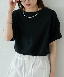 汗シミ防止ワンポイントロゴTシャツ