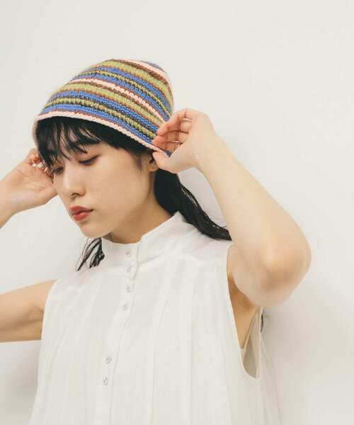 セール】マルチボーダーニットHAT（ニットキャップ/ビーニー