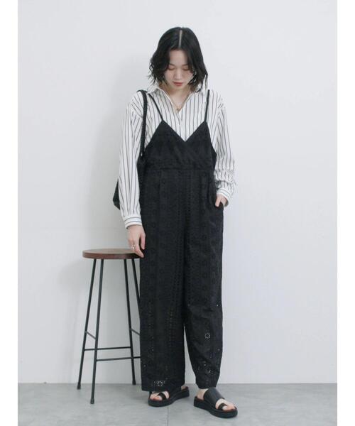 Samansa Mos2 blue（サマンサモスモスブルー）の「【接触冷感】マルチスタイルシャツ（シャツ/ブラウス・レディース・サックスブルー/ブラック/オフホワイト/ブルー/オレンジ/ミント/グリーン・M/L）」の16枚目の写真