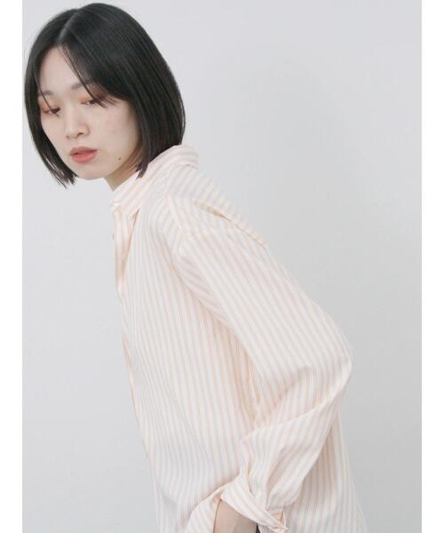 Samansa Mos2 blue（サマンサモスモスブルー）の「【接触冷感】マルチスタイルシャツ（シャツ/ブラウス・レディース・サックスブルー/ブラック/オフホワイト/ブルー/オレンジ/ミント/グリーン・M/L）」の20枚目の写真