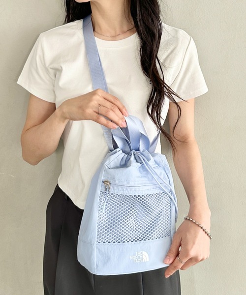 THE NORTH FACE(ザノースフェイス)の「THE NORTH FACE(ザ・ノースフェイス)/巾着 メッシュ ミニ ショルダーバッグ バケットバッグ/MESH BUCKET BAG MINI(ショルダーバッグ・レディース・ブラック/ピンク/ライム/クリーム/ライトピンク/ライトブルー・FREE)」の19枚目の写真