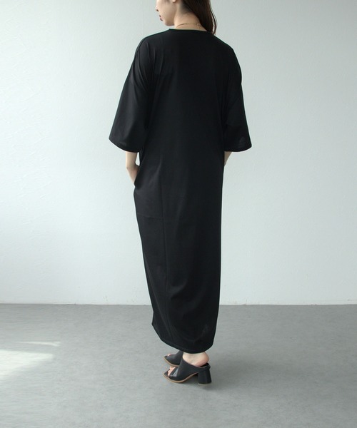 Cepica（セピカ）の「シルクケットスリットワンピース（ワンピース・レディース・ブルー/ブラック・FREE）」の11枚目の写真