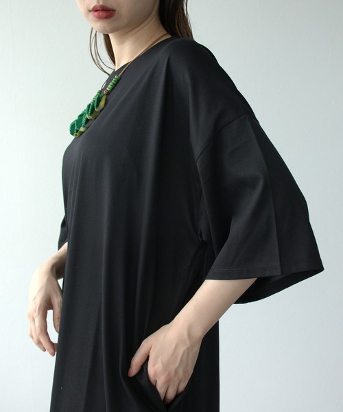 Cepica（セピカ）の「シルクケットスリットワンピース（ワンピース・レディース・ブルー/ブラック・FREE）」の13枚目の写真