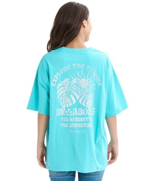 BILLABONG(ビラボン)の「BILLABONG レディース GRAPHIC LOOSE TEE Tシャツ 【2025年夏モデル】/ビラボングラフィック半袖Tシャツ(Tシャツ/カットソー・レディース・オレンジ/オフホワイト/ターコイズブルー/ホワイト・MEDIUM)」の4枚目の写真