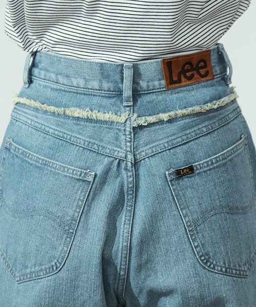 セール】ダブルウエスト ワイドデニムパンツ/オーガニック混コットン