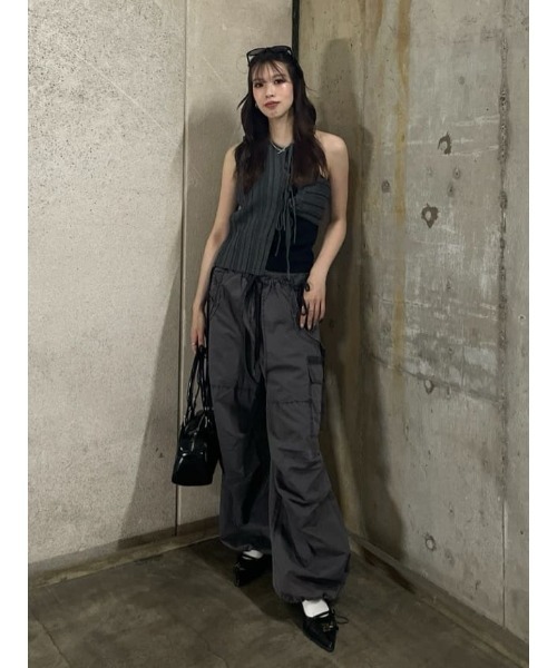 トップス SLY ASYMMETRY RIB HG BIBS SLY | ASYMMETRY RIB HG BIBS (その他ファッション雑貨 ) |SHEL