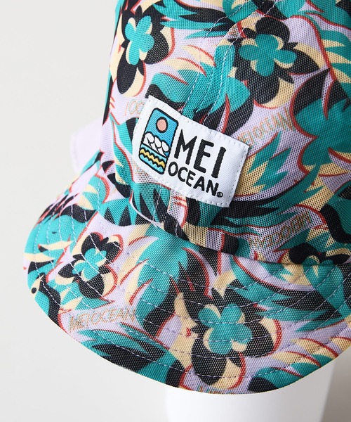 MEI（メイ）の「【MEI/メイ】水陸両用 タレ付き メッシュキャップ ワンポイントロゴ（キャップ・キッズ・オレンジ/ラベンダー・FREE）」の3枚目の写真