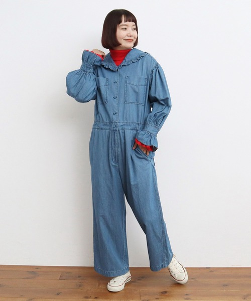 【未使用品】CHUMS デニム ジャンプスーツ Woman's M　ネイビー 楽天市場】【SALE!!】 【SALE!!】 【 CHUMS チャムス 】 Flame