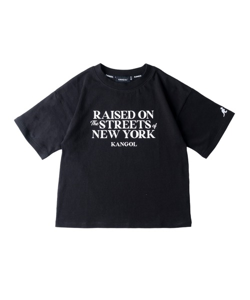 KANGOL(カンゴール)の「【EC別注】KANGOL カンゴール ブランド クラシック ロゴ プリント ショート丈 クロップド 半袖 Tシャツ(Tシャツ/カットソー・レディース・ライトグレー/オフホワイト/ブラック・L/M)」の9枚目の写真