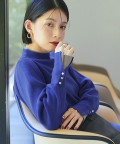 洗える ｜ アンチピリング バイカラー ニット ｜ 長袖 ニットトップス