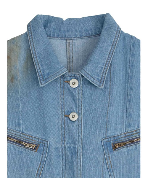 新品　MEDI GRUNGE DENIM WIDE ROMPERS アメリ MEDI GRUNGE DENIM WIDE ROMPERS（つなぎ/オールインワン