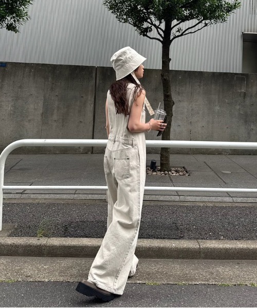 サロペット・オーバーオール・オールインワン MEDI GRUNGE DENIM WIDE ROMPERS MEDI GRUNGE DENIM WIDE ROMPERS