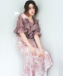 花柄 フラワープリント フレア」に該当するスカートファッション通販