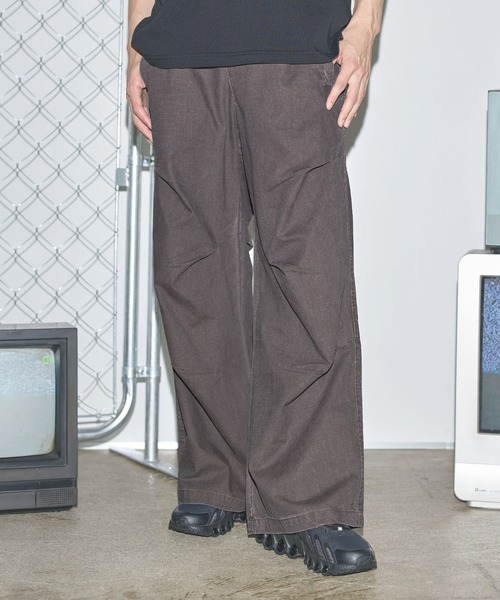 MSG（エムエスジー）の「ツータックウォッシュワイドパンツ【UNISEX】（その他パンツ・メンズ・ブラック/ブラウン・S/M/L）」の10枚目の写真